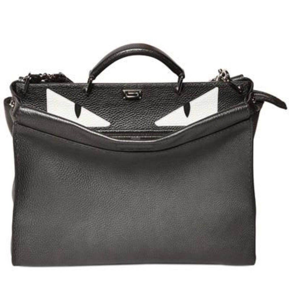 - Fendi Monster Eyes Peekaboo Bag White/Black.